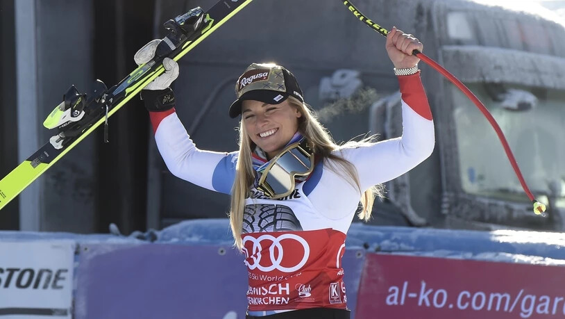Lara Gut feierte in Garmisch ihren vierten Saisonsieg, den dritten im Super-G