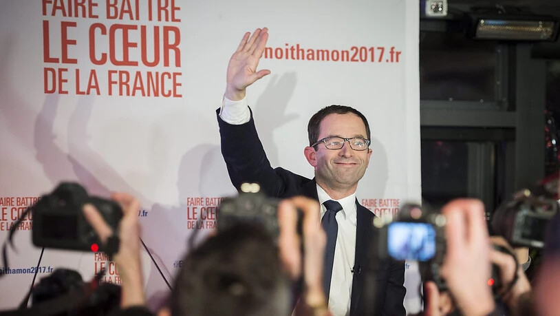 Überraschungssieger der französischen Linken: Benoît Hamon zieht in die Stichwahl um die Präsidentschaftskandidatur ein.