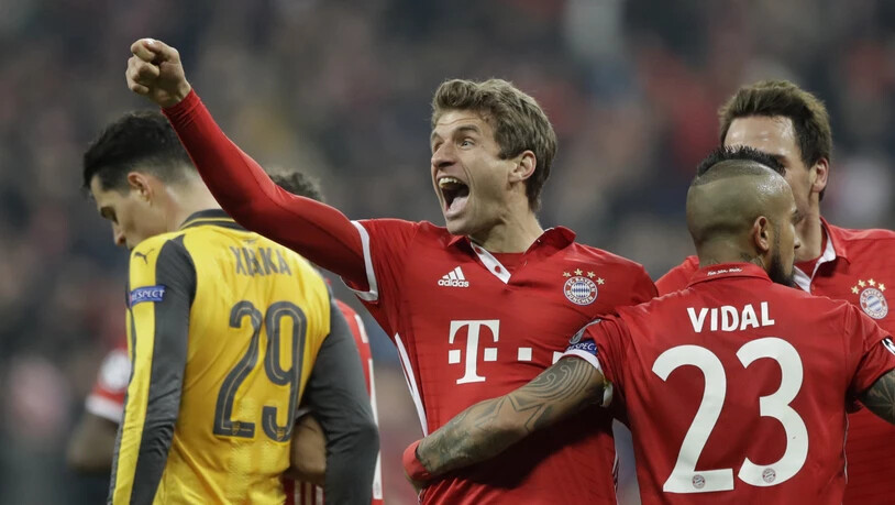 Sogar Thomas Müller erzielte bei Bayerns 5:1-Gala gegen Arsenal wieder einmal ein Tor