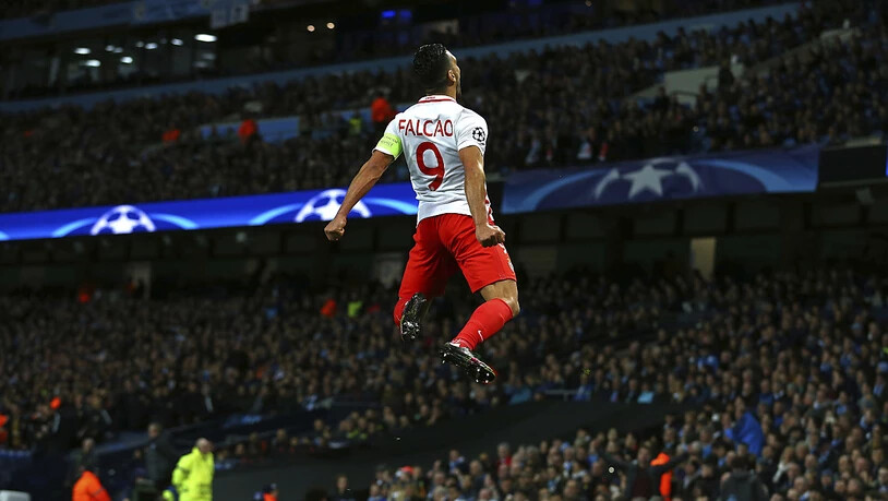 Monaco-Stürmer Falcao war im Auswärtsspiel bei Manchester United die grosse Nummer