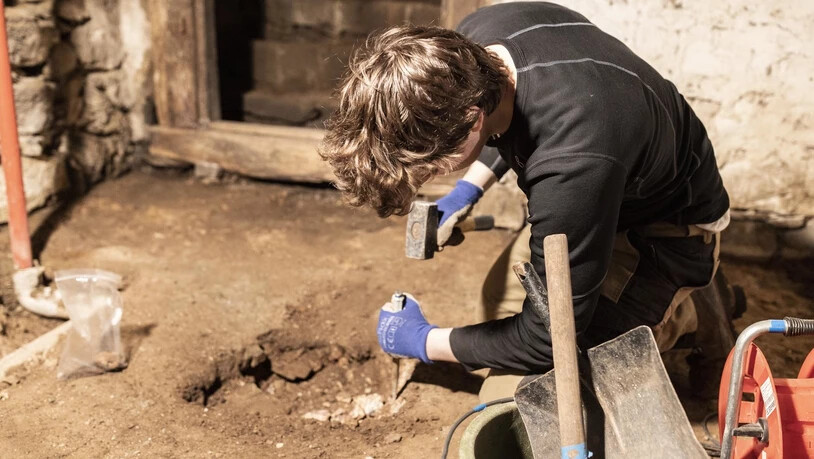 Ein Team von Basler Archäologie-Studierenden führten im Frühling 2022 eine Woche lang Ausgrabungen durch.