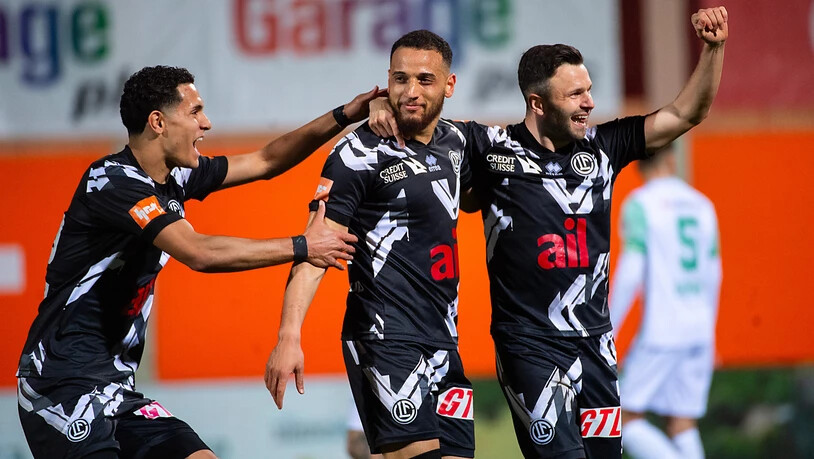 Lugano mit 1:0-Torschütze Hadj Mahmoud (Mitte) festigt mit einem souveränen Heimsieg gegen Yverdon seinen Platz als dritte Kraft