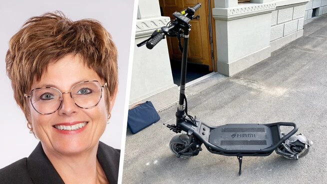 Beschlagnahmt: «Der Mann wird seinen E-Scooter kaum wiederbekommen, höchstens ohne Motor», sagt Polizeisprecherin Cornelia Bossart.