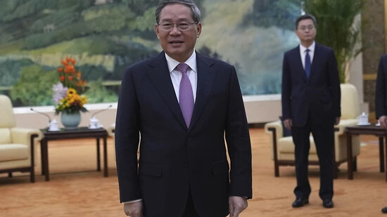Chinas Ministerpräsident Li Qiang auf einer Aufnahme von Anfang April.
