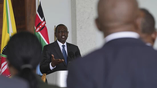ARCHIV - Kenias Präsident William Ruto spricht im State House zur Nation. Foto: Brian Inganga/AP/dpa
