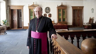 Gibt am Freitag sein Rücktrittsgesuch an den Papst in Rom: Churer Bischof Vitus Huonder.