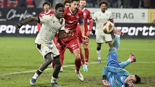 Thierno Barry war mit zwei Toren der Basler Matchwinner im Spiel gegen Winterthur