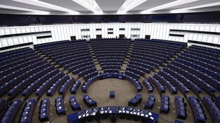 ARCHIV - Blick auf das leere Europäische Parlament: Das EU-Parlament verklagt die Kommission. Foto: Jean-Francois Badias/AP/dpa