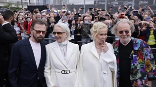 Die vier Band-Mitglieder von Abba bekommen königliche Orden (von Links): Björn Ulvaeus, Anni-Frid "Frida" Lyngstad, Agnetha Fältskog und Benny Andersson. (Archivbild)