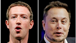 Demnächst auch im Ring: Meta-Chef Mark Zuckerberg (links) und Twitter-Besitzer Elon Musk liefern sich zum Start des Twitter-Klons Threads einen ersten Schlagabtausch.