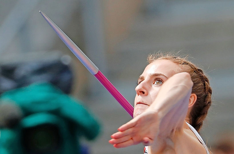 Die Mehrkämpferin Annik Kälin gehört zu den grössten Talenten der Schweizer Leichtathletik. KEYSTONE
