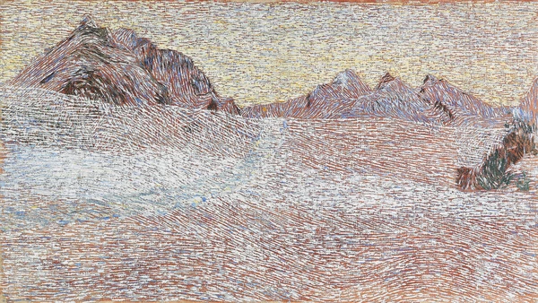 Das Bündner-Duo hat sich für das Gemälde «Berglandschaft» von Giovanni Segantini entschieden.