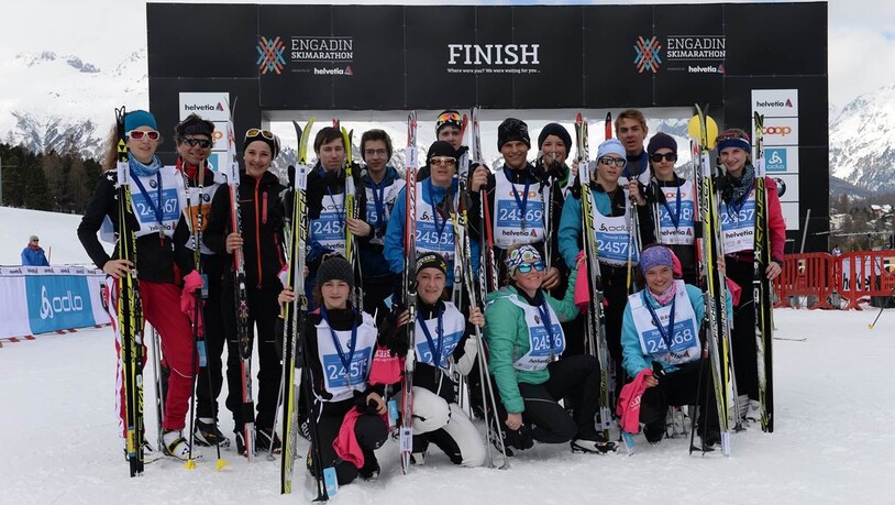 Klassen am Engadin Skimarathon. Pressebilder