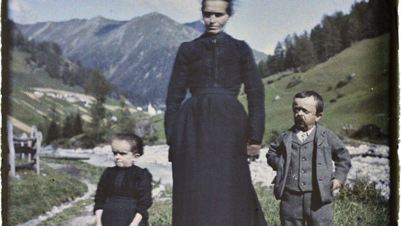 Die Zwerge von Samnaun. Um 1910.