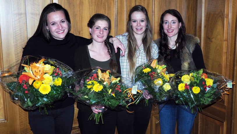 Die vier Finalistinnen (v.l.): Andrea Cavegn-Beer (Graubünden), Renate König-Fahrni (Bern), Gina Imfeld (Obwalden) und Mariella Cotti (Graubünden) machten den Sieg unter sich aus.