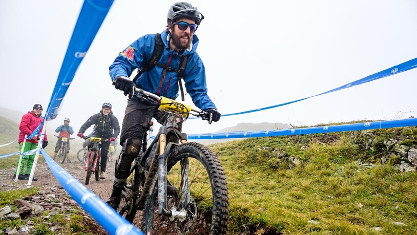Trotz garstigen Wetterbedingungen wurden in Davos die Biketrails unsicher gemacht.