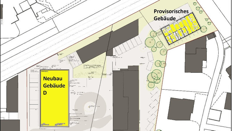 Planübersicht zum Standort des SLF. 