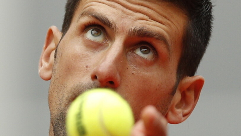 Den Ball perfekt im Fokus: Novak Djokovic geriet am French Open bislang noch nie in Bedrängnis