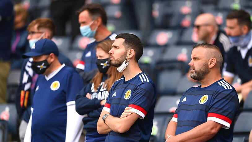 Die schottischen Fans hatten gegen Tschechien nichts zu lachen, aber wären durch einen Sieg gegen England für das enttäuschende EM-Debüt mehr als entschädigt