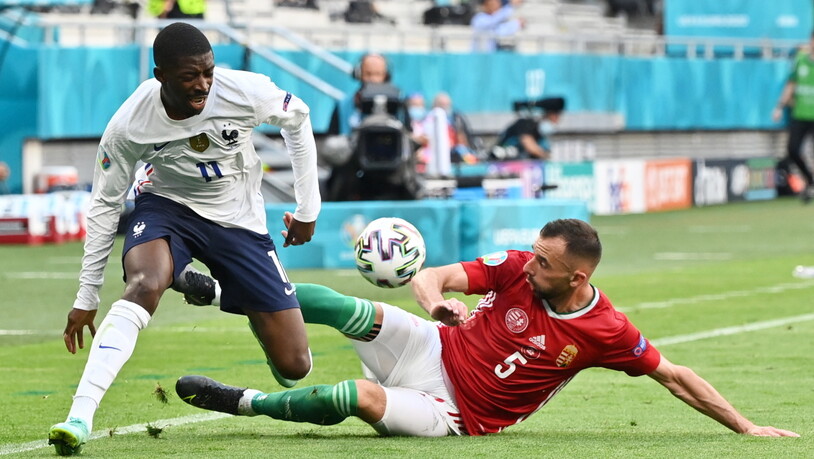 Ousmane Dembélé verletzt sich im Spiel gegen Ungarn