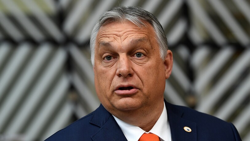 Beim EU-Gipfel in Brüssel hat Ungarns Ministerpräsident Viktor Orban Kritik an einem Gesetz zu Homosexualität zurückgewiesen. Foto: John Thys/Pool AFP/AP/dpa
