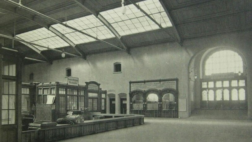 So präsentierte sich der Westflügel 1907.