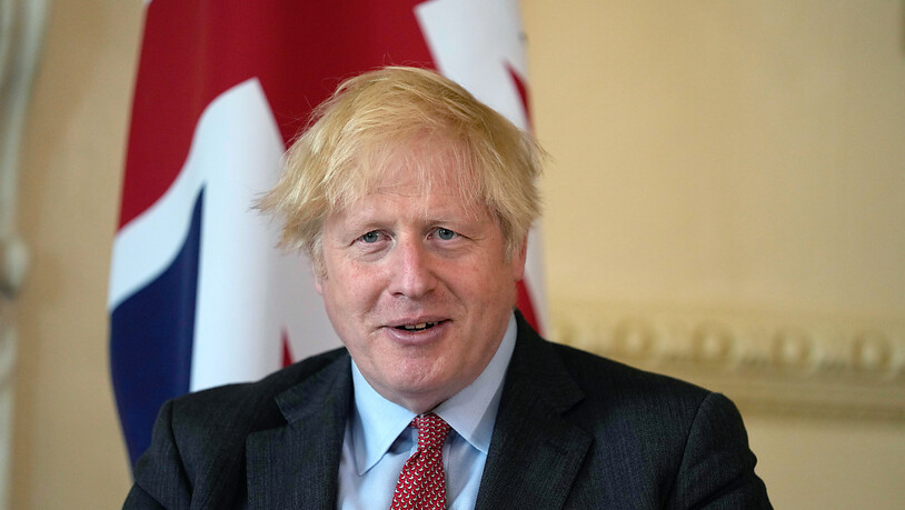 Boris Johnson, Premierminister von Großbritannien, nimmt an einem Treffen mit Libyens Regierungschef Dbaiba in der Downing Street teil. (Archivbild) Foto: Matt Dunham/AP POOL/dpa