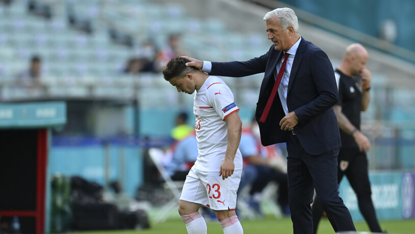 Enttäuschender Auftakt: Xherdan Shaqiri wird gegen Wales ausgewechselt