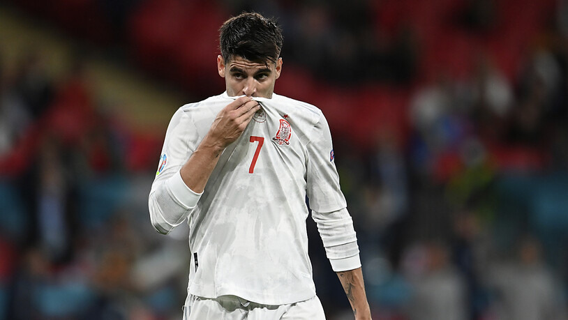 Zuerst Torschütze zum 1:1, dann Fehlschütze im Penaltyschiessen: Alvaro Morata ist Spaniens tragischer Held