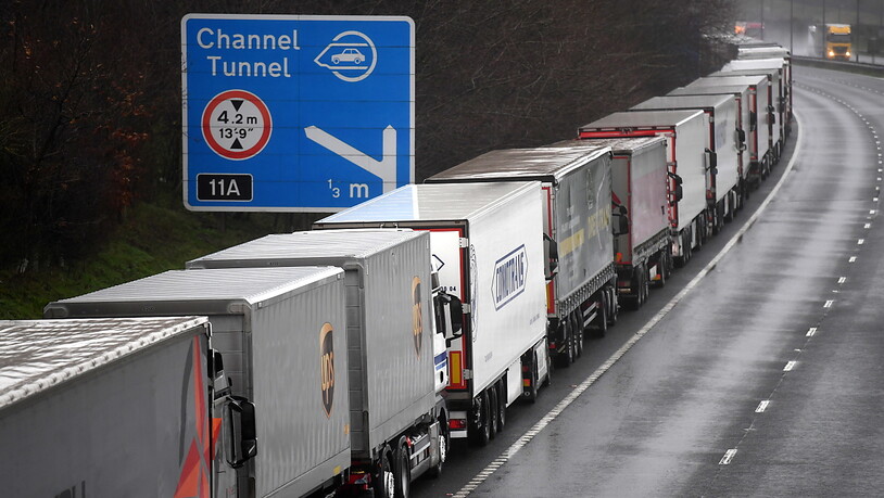 Britische Lastwagenfahrer sind Mangelware, deshalb wird jetzt ihre gesetzlich vorgeschriebene Ruhezeit gekürzt. (Symbolbild)