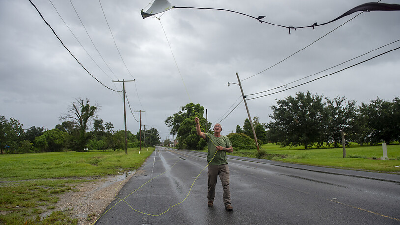 Das Nationale Hurrikanzentrum (NHC) stufte den Hurrikan «Ida» als «extrem gefährlich» ein. Foto: Chris Granger/The Advocate/AP/dpa