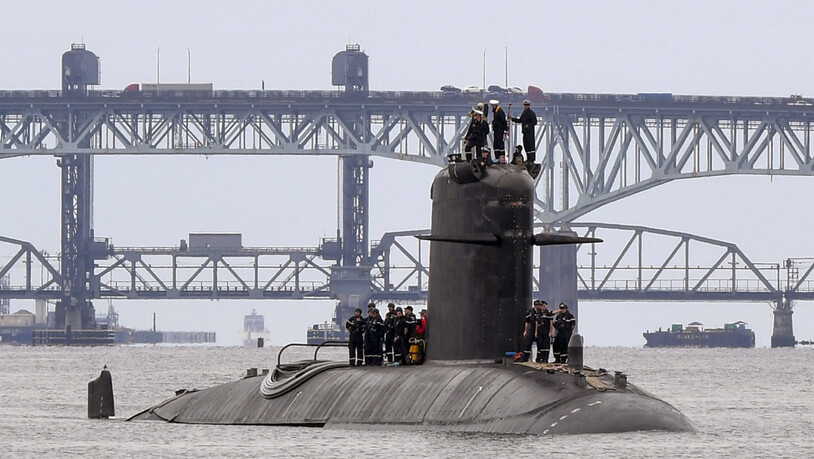 Ein französisches U-Boot. Foto: Chief Petty Officer Joshua Karst/US Navy Office of Information via AP/dpa - ACHTUNG: Nur zur redaktionellen Verwendung und nur mit vollständiger Nennung des vorstehenden Credits