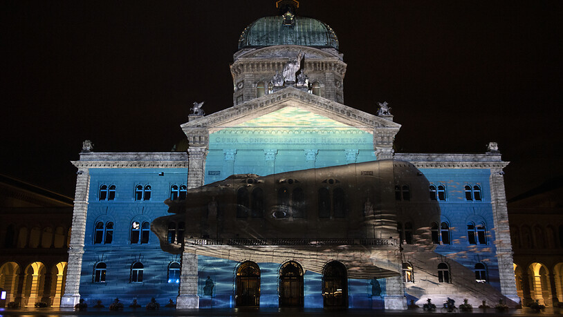 Das Lichtspektakel "Rendez-Vous Bundesplatz" findet 2021 zum zehnten Mal statt.