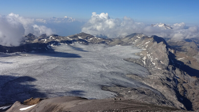 Im September 2021 war der Gletscher Plaine Morte BE komplett schneefrei.