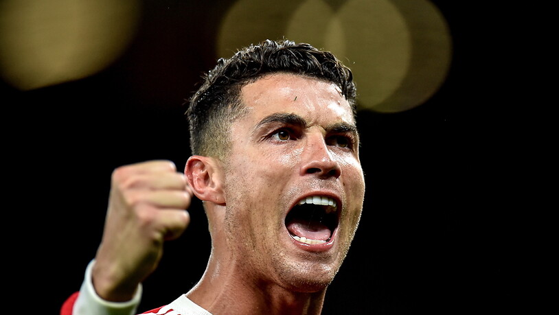 Der Freudenschrei nach dem 3:2: Cristiano Ronaldo