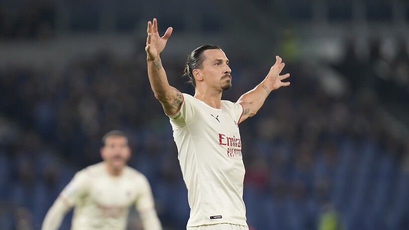 40 Jahre und doch schon wieder drei Tore in fünf Spielen: Zlatan Ibrahimovic siegt mit Milan auch bei der AS Roma