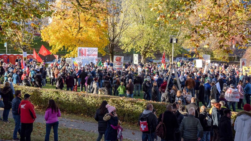 Der Protestmarsch verlief laut Angaben der Churer Stadtpolizei friedlich.