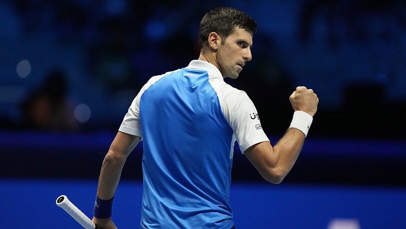 Novak Djokovic ist am Saisonfinale in Turin mit zwei Siegen auf Kurs