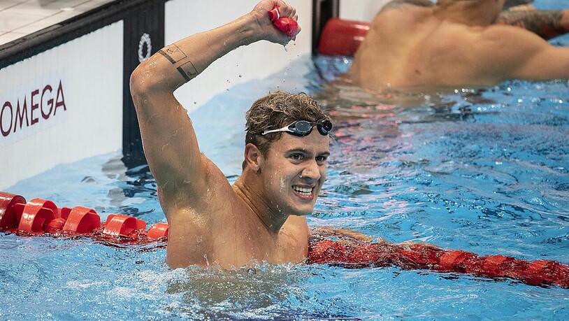 Noè Ponti war in Tokio die Schweizer Olympia-Sensation schlechthin. Der junge Tessiner gewann Bronze über 100 Meter Delfin