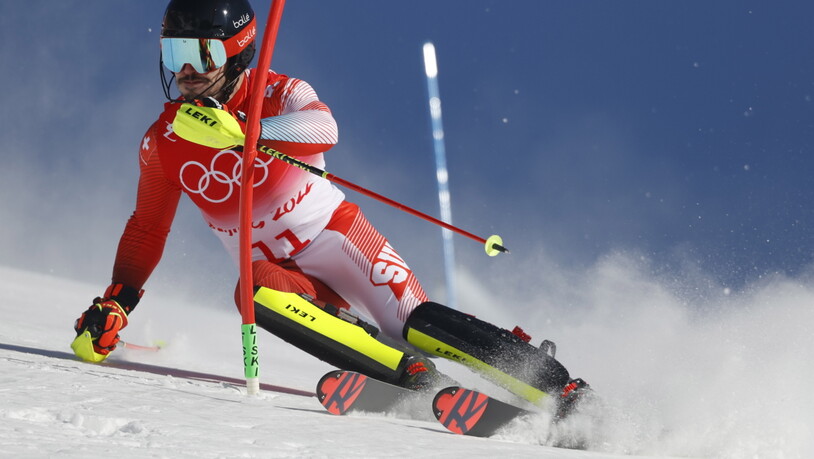 Loïc Meillard zeigte seinen besten Slalom des Winters, am Ende fehlte ihm allerdings ein Zehntel zum Gewinn der Bronzemedaille