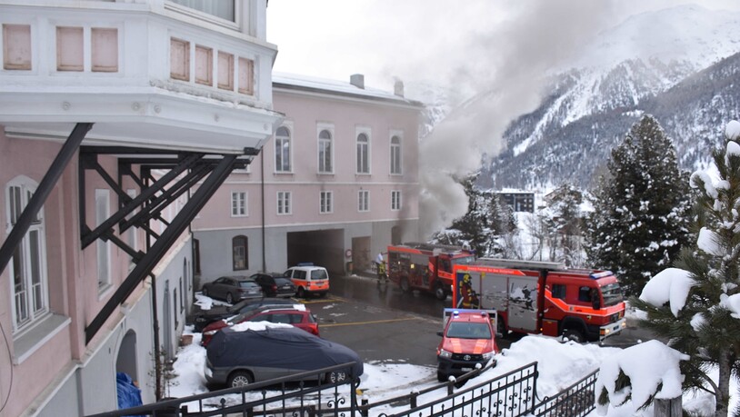 Der Brand im Hotel «Bernina» konnte von der Feuerwehr rasch gelöscht werden.