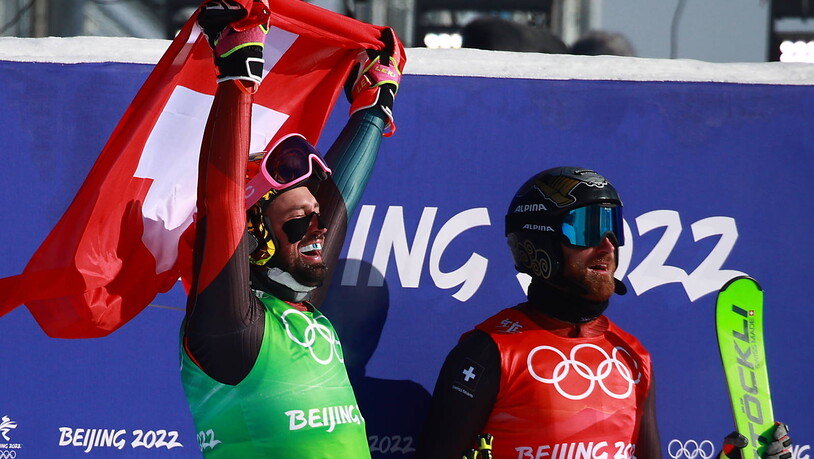 Triumph: Ryan Regez (links) und Alex Fiva feiern einen Schweizer Doppelsieg.