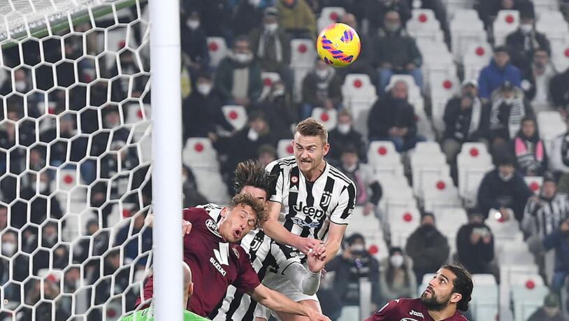 Das Tor von Matthijs de Ligt nach einem Corner reichte nicht zum Sieg für Juventus