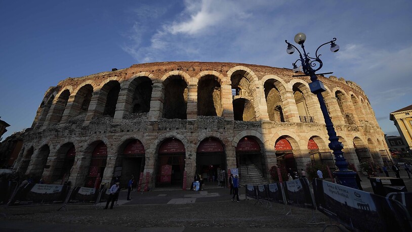 Beispiel für Nachhaltigkeit: Das antike Amphitheater in Verona, wo die Schlussfeier 2026 stattfinden wird, wurde vor zwei Jahrtausenden von den alten Römern erbaut.