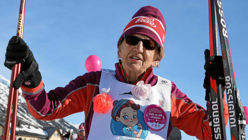 Nie zu alt: Auch Skimarathon-Legende Françoise Stahel startet dieses Jahr wieder als «Mascha Rösa»-Teilnehmerin.