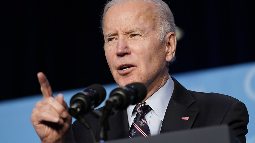 Joe Biden, US-Präsident, möchte zusätzliche Maßnahmen gegen Russland verhängen. Dies kündigte er heute in Washington an. Foto: Patrick Semansky/AP/dpa