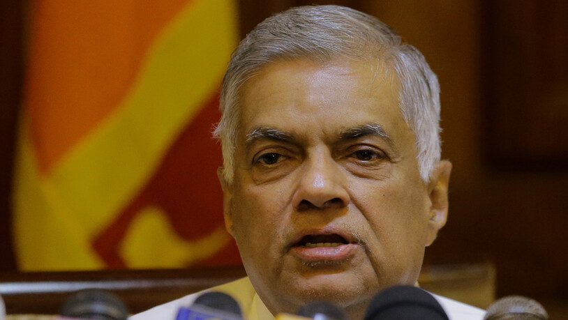 ARCHIV - Ranil Wickremesinghe wurde nach dem Rücktritt seines Vorgänger zum sechsten Mal als Premierminister Sri Lankas eingesetzt. Foto: Eranga Jayawardena/AP/dpa