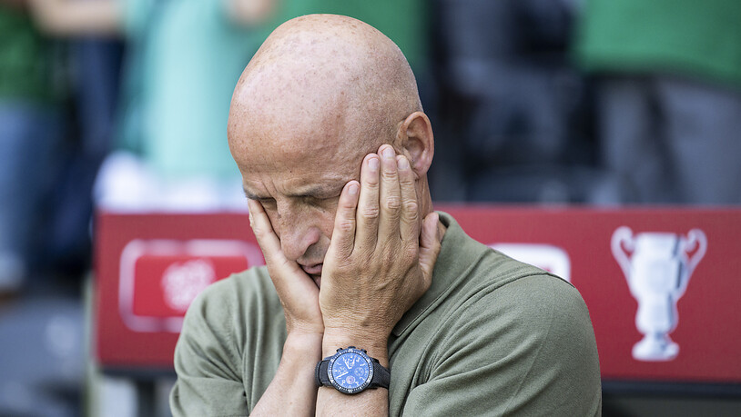 Wieder eine Enttäuschung im falschen Moment: St. Gallens Trainer Peter Zeidler