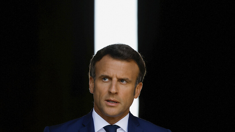 Frankreichs Präsident Emmanuel Macron bricht heute nach Rumänien auf. Foto: Christian Hartmann/Pool Reuters/AP/dpa