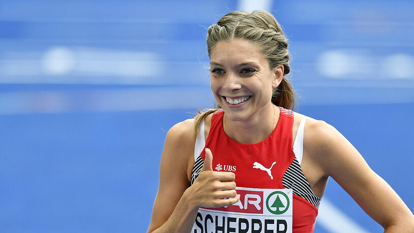 Daumen hoch: Chiara Scherrer läuft Schweizer Rekord. (Archivaufnahme)